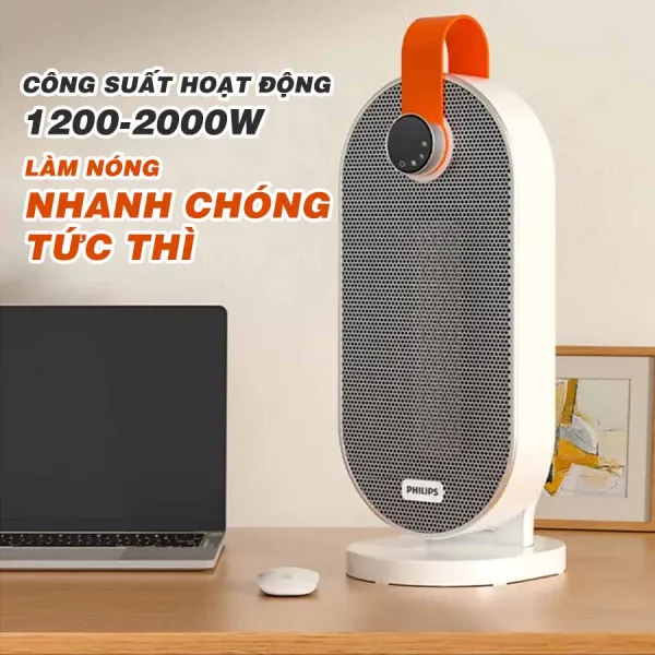 Máy sưởi gốm ceramic Philips AHR2242FA cơ