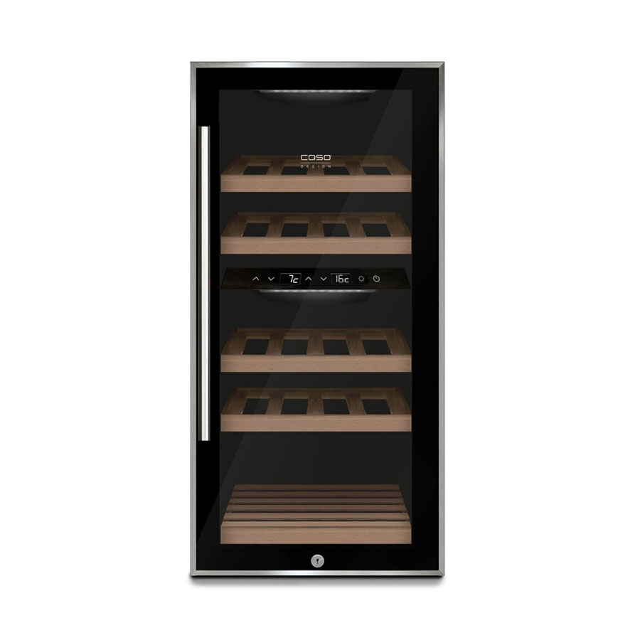 Tủ bảo quản rượu vang Caso WineComfort 24 black 644