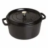 Nồi gang tròn Staub màu đen 28cm – 6.7L