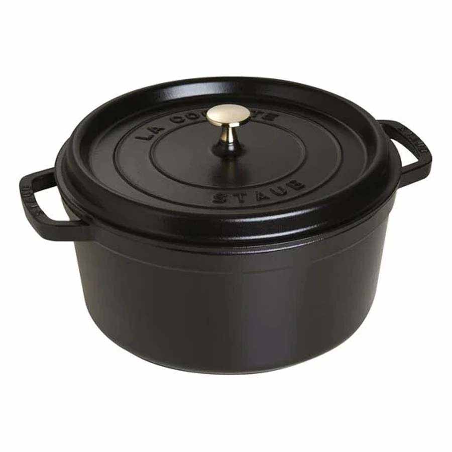 Nồi gang tròn Staub màu đen 28cm – 6.7L - toàn cảnh sản phẩm
