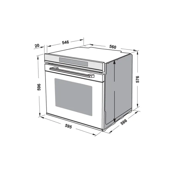 Lò nướng âm tủ Hafele HO-8T72A 538.01.421 72 lít
