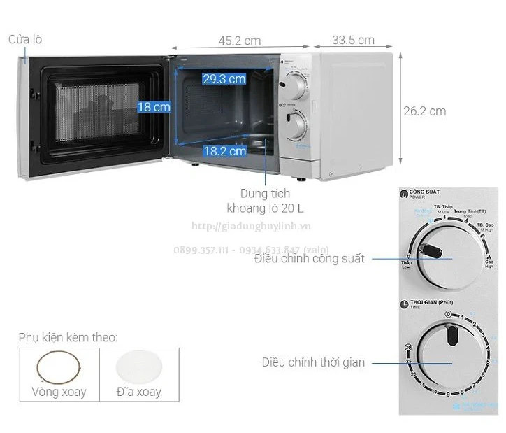 Lò vi sóng Sharp R-207VN-SL