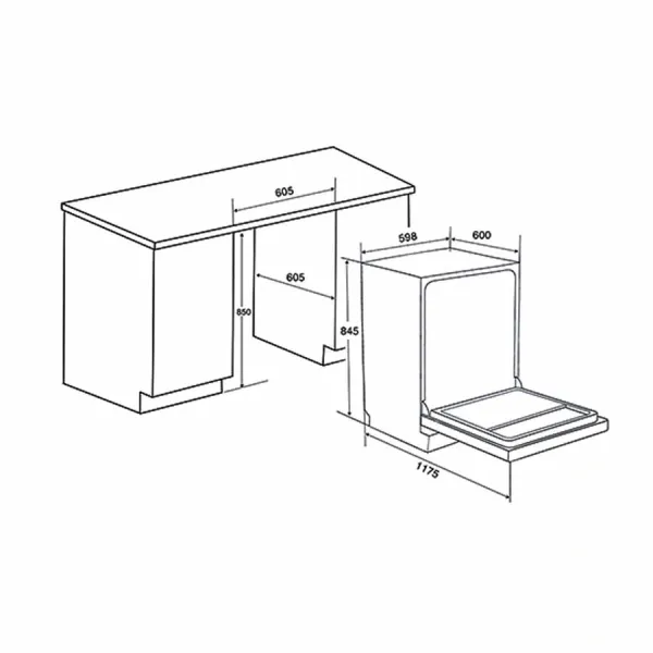 Máy rửa bát độc lập Spelier 14 bộ SP-14DW