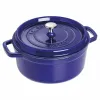 Nồi gang tròn Staub màu xanh đen 26cm – 5.2L
