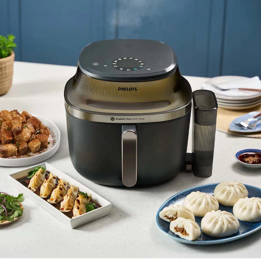 Nồi chiên hấp Philips NA543/00 7.2 lít