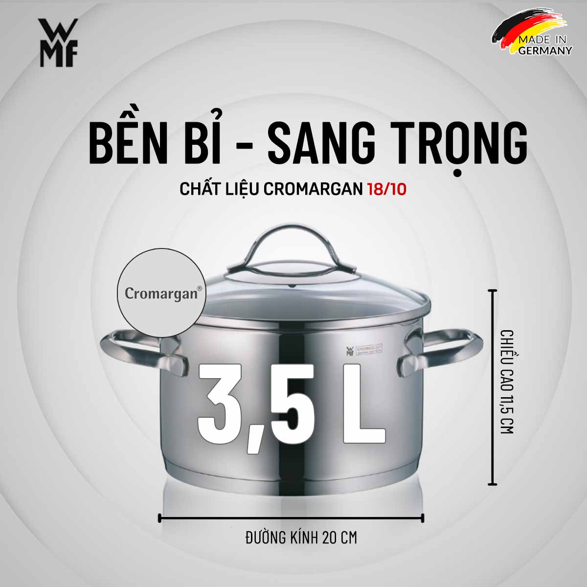 Nồi Từ WMF Provence Plus 20cm 0722206380