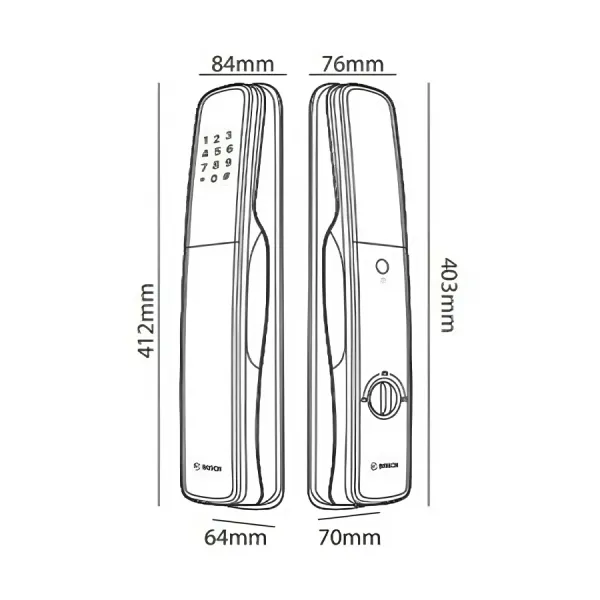 Khóa điện tử Bosch EL800X (App)