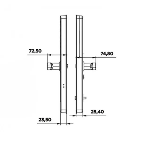 Khóa điện tử Hyundai cửa gỗ HY-SL007