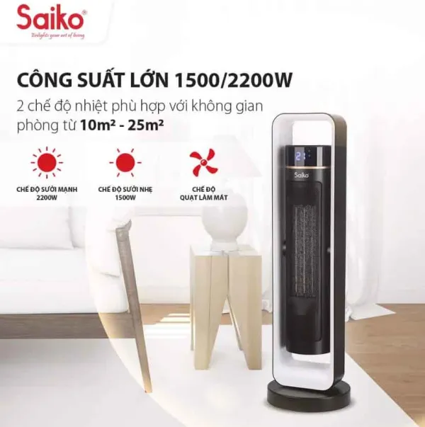 Máy Sưởi Gốm Saiko CH-2200R
