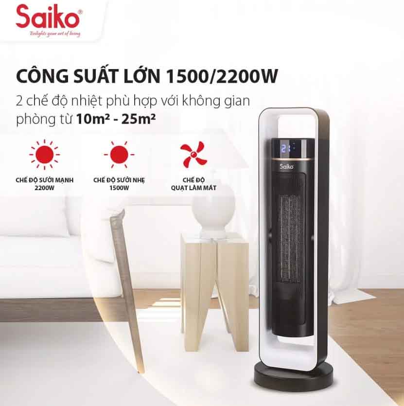 Máy Sưởi Gốm Saiko CH-2200R