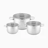 Bộ nồi inox 3 món cao cấp Lumias NOVA Cookware