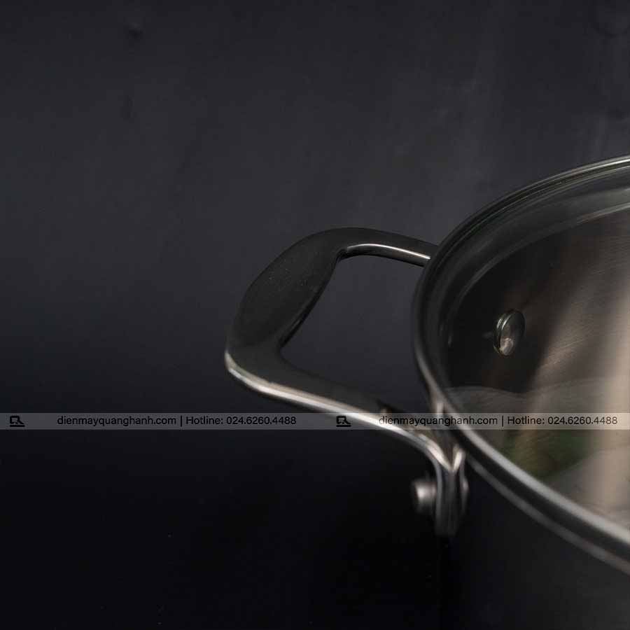 Ảnh thực tế Bộ nồi inox cao cấp Ciwete 7 món có xửng hấp (chảo chống dính) SS0103-11PC NEW-NS