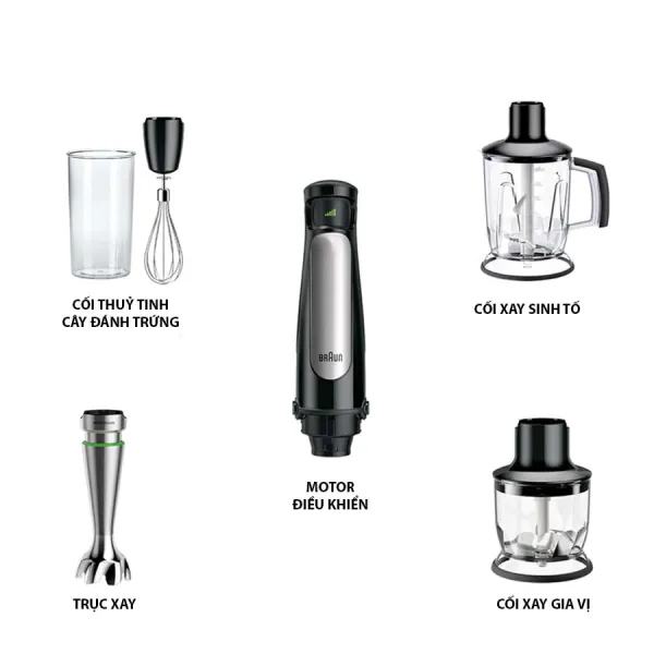 Máy xay cầm tay Braun MultiQuick MQ7045X
