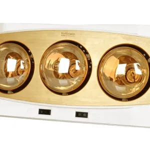 đèn sưởi nhà tắm kottmann 3 bóng k3bh