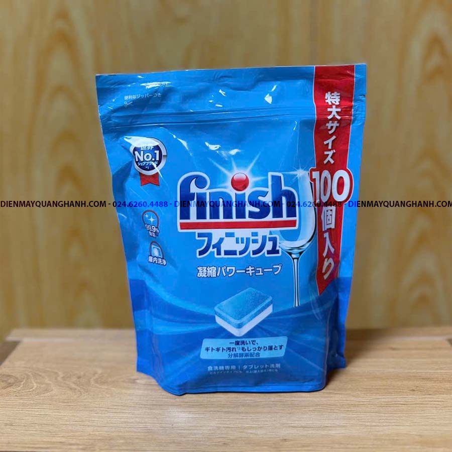 Ảnh thực tế Viên rửa bát Finish Nhật 100 viên