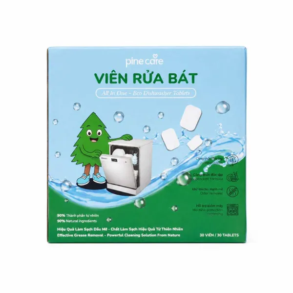 Viên rửa bát hữu cơ Pine Care 30 viên