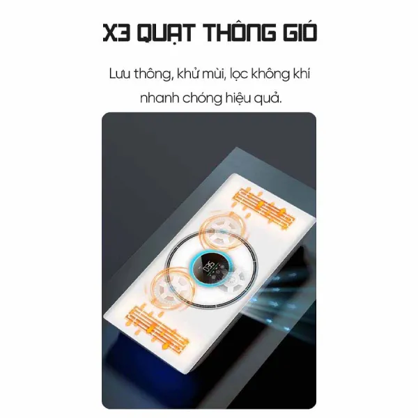 Đèn sưởi điều hòa phòng tắm thông minh Creen CR-CMH688