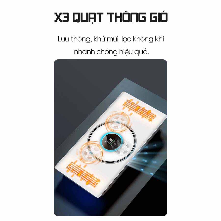Đèn sưởi điều hòa phòng tắm thông minh Creen CR-CMH688