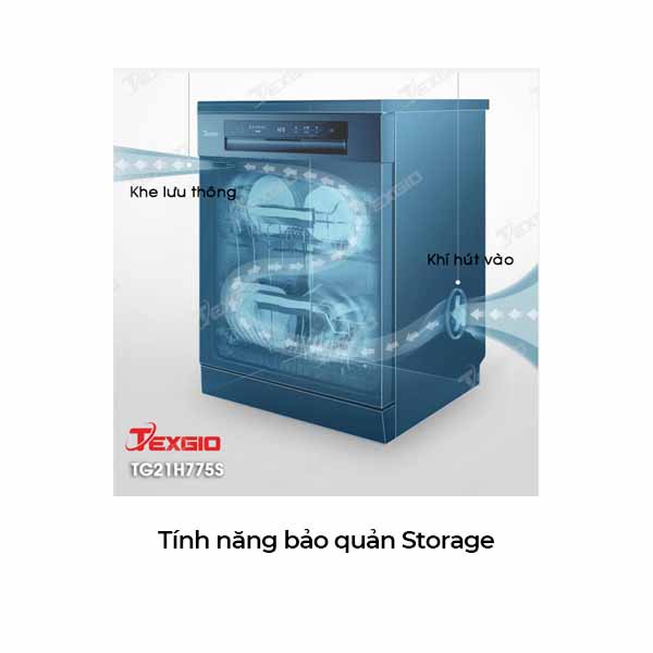 Máy rửa bát Texgio 13 bộ TG21H775S