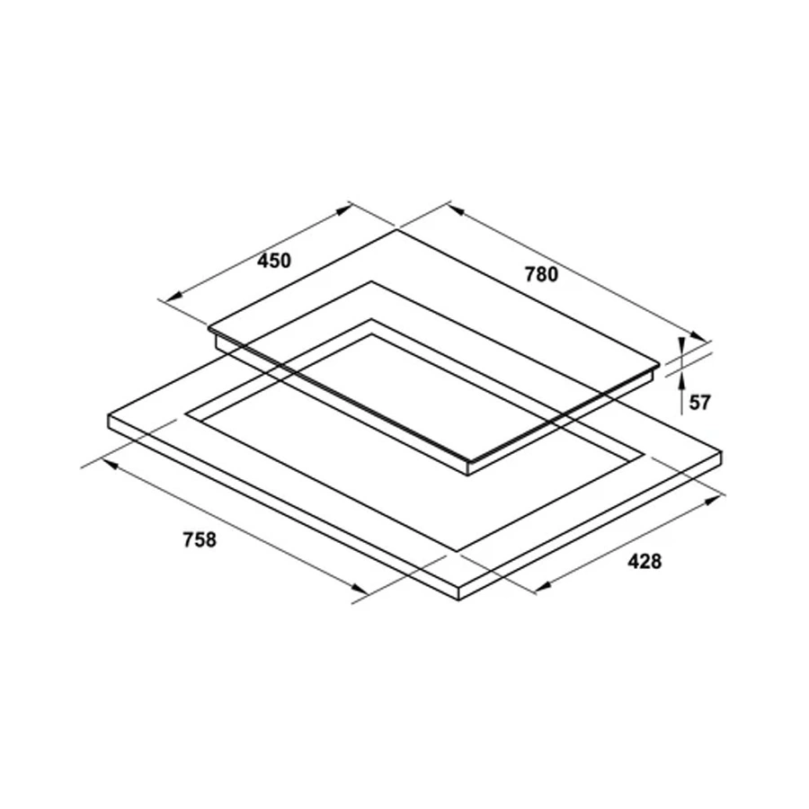 Bếp từ 3 vùng nấu Hafele HC-I7834B (536.61.719) – BST series 7