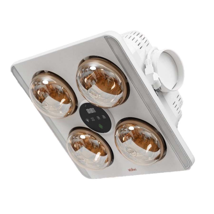 Đèn sưởi nhà tắm 4 bóng âm trần Kohn BU06G