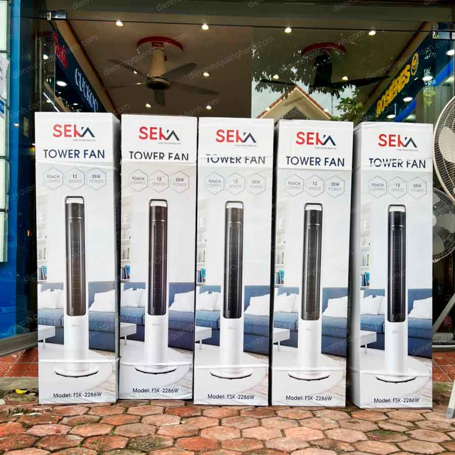 Ảnh thực tế Quạt Tháp Seka FSK-2286W 35W Có Điều Khiển