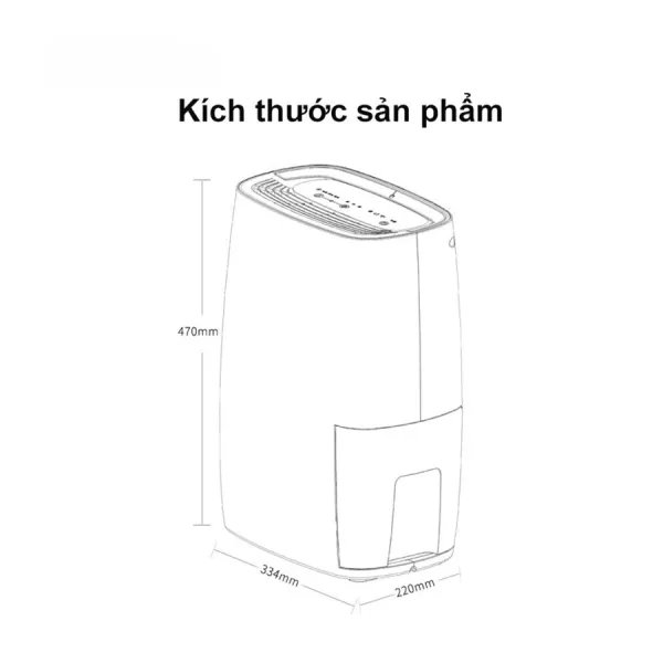Máy hút ẩm New Widetech WDH318EFW1 18L