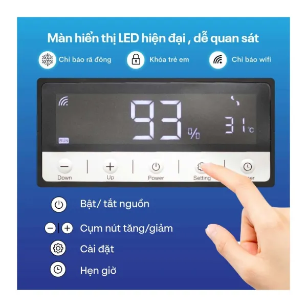 Máy hút ẩm công nghiệp 3 pha thế hệ mới Fujie HM-6240EN