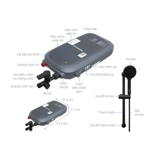 Máy nước nóng trực tiếp Electrolux EWE451SB-G6