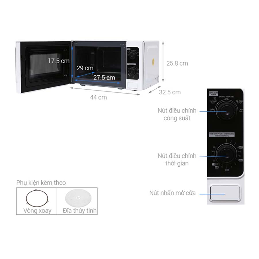 Lò vi sóng Toshiba ER-SM20(W1)VN 20 lít