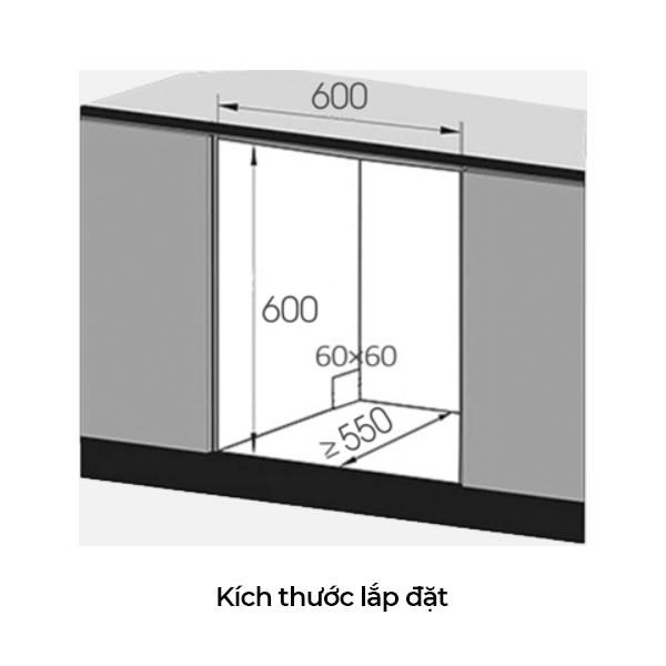 Máy rửa chén bát có sấy khí nóng Texgio H595DT08S