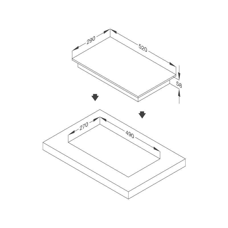 Bếp Từ 1 Vùng Nấu Domino Malloca MDI 301