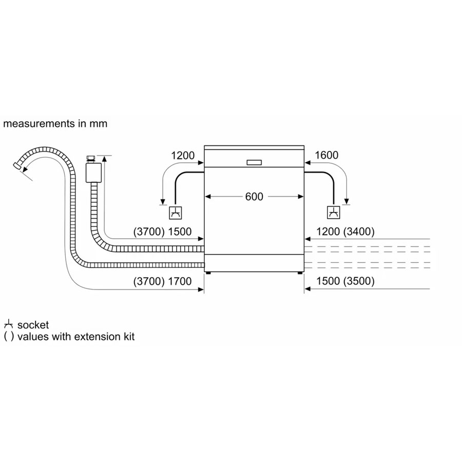 Máy rửa chén độc lập Bosch SMS6ZCI00P