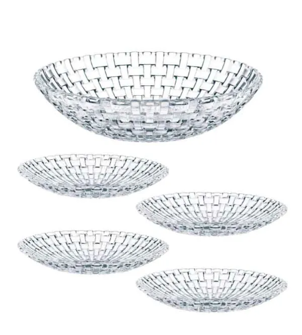 Set 5 đĩa pha lê NACHTMANN Bossa Nova 98369-0
