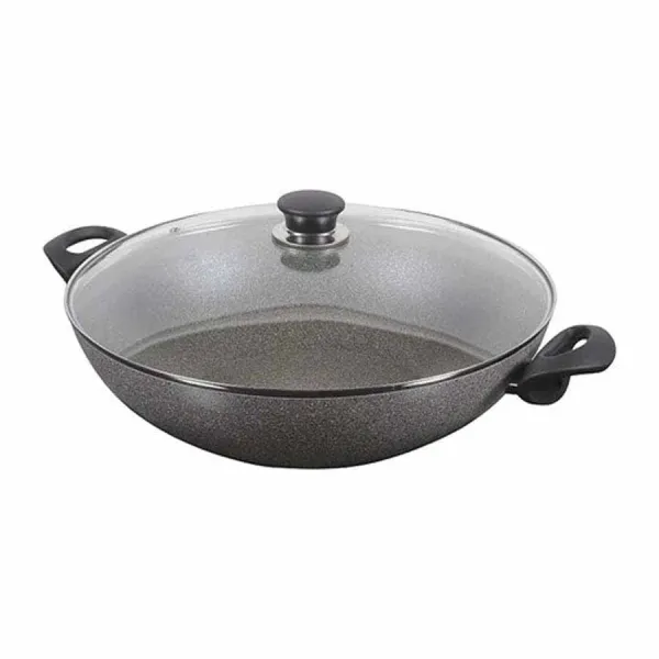 Chảo nhôm chống dính sâu lòng có nắp kính Ballarini Ferrara 36cm