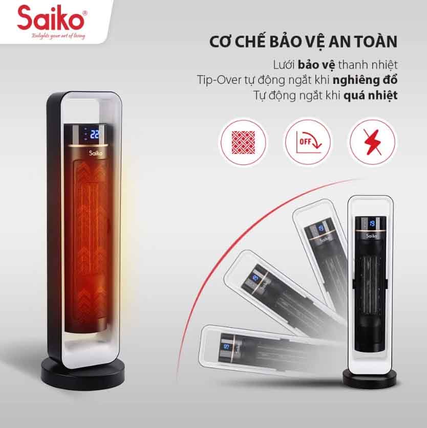 Máy Sưởi Gốm Saiko CH-2200R
