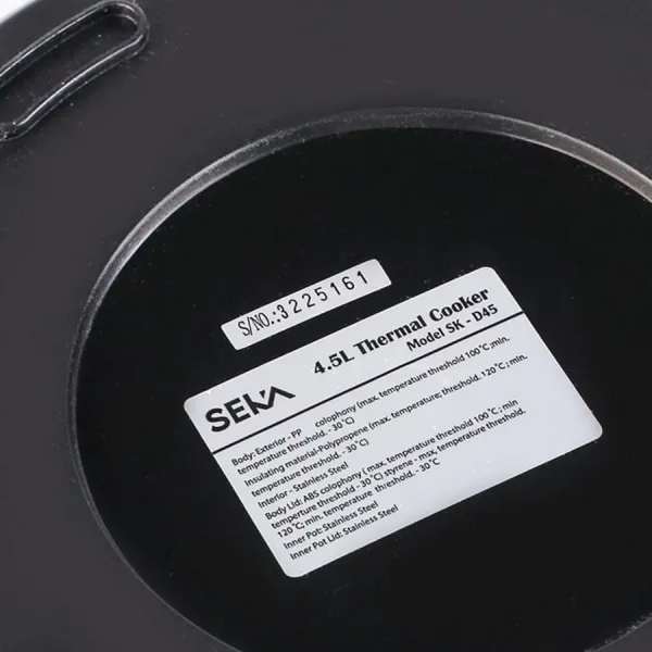 Nồi Ủ Giữ Nhiệt Đa Năng Seka SK-D45 4.5L