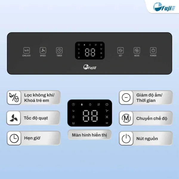 Máy hút ẩm Fujie HM-920ED 20 lít/ngày