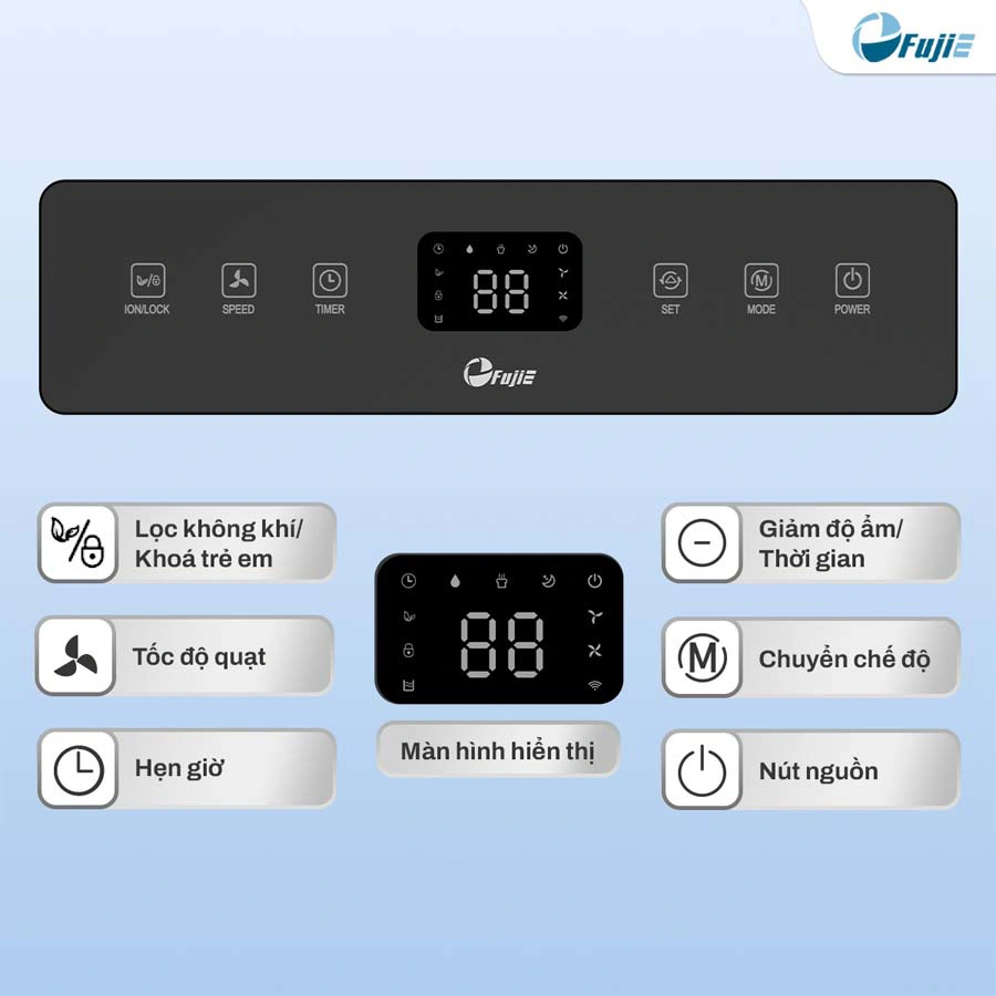 Máy hút ẩm Fujie HM-920ED 20 lít/ngày