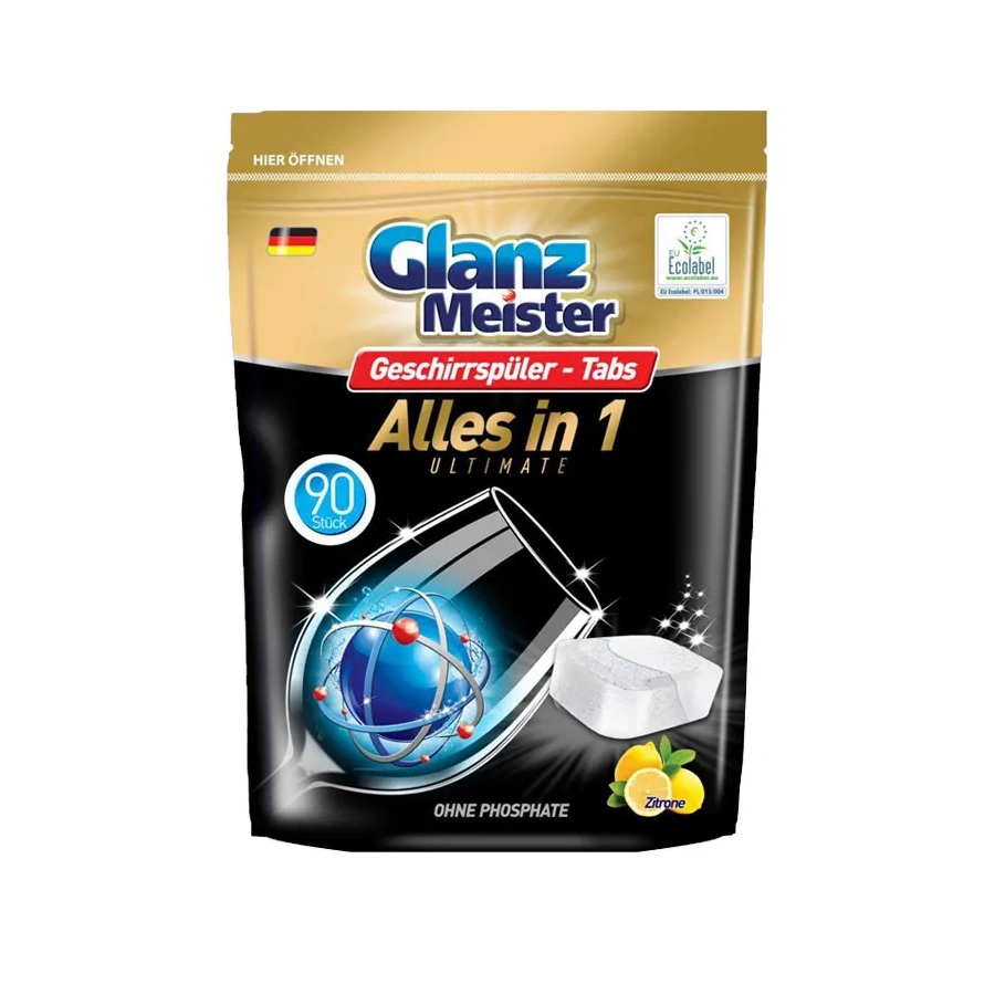 Viên rửa bát Eco Glanz Meister All in One Ultimate 90 viên