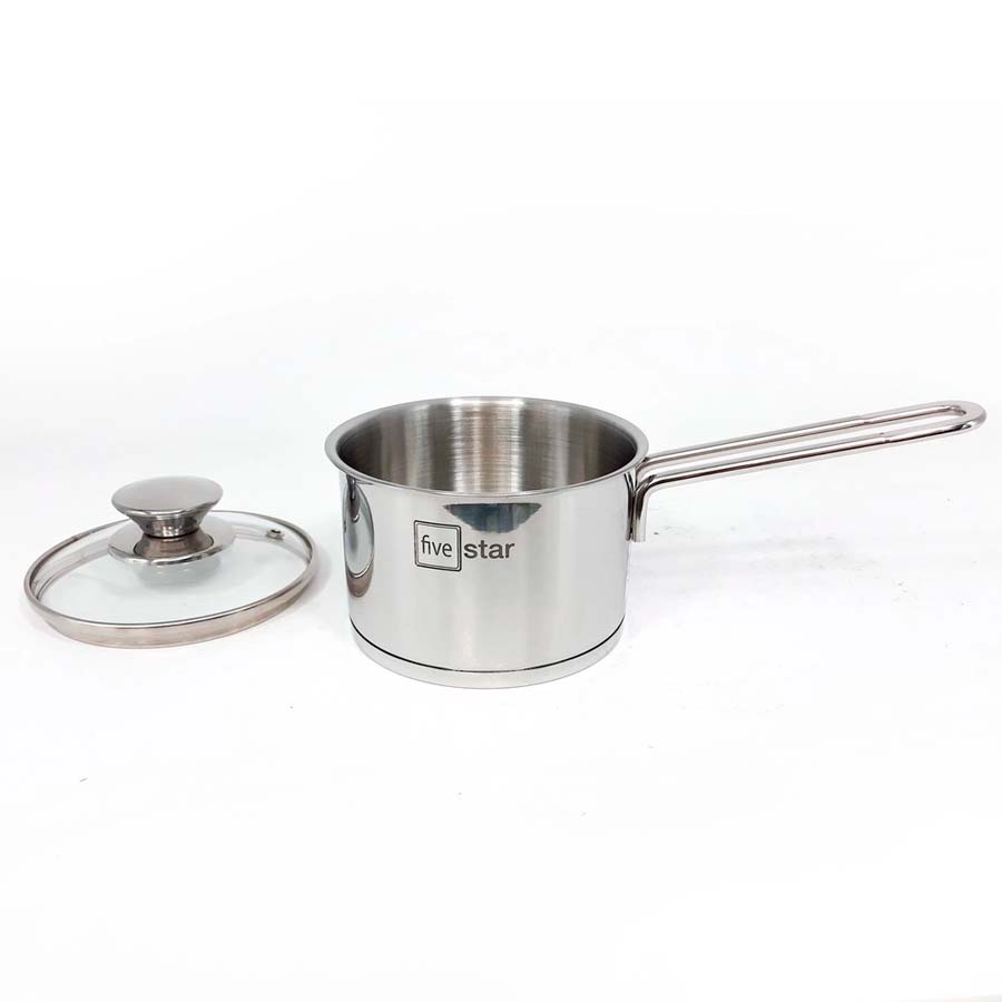 Quánh Inox 430 Fivestar nắp kính 12cm FSQ12001