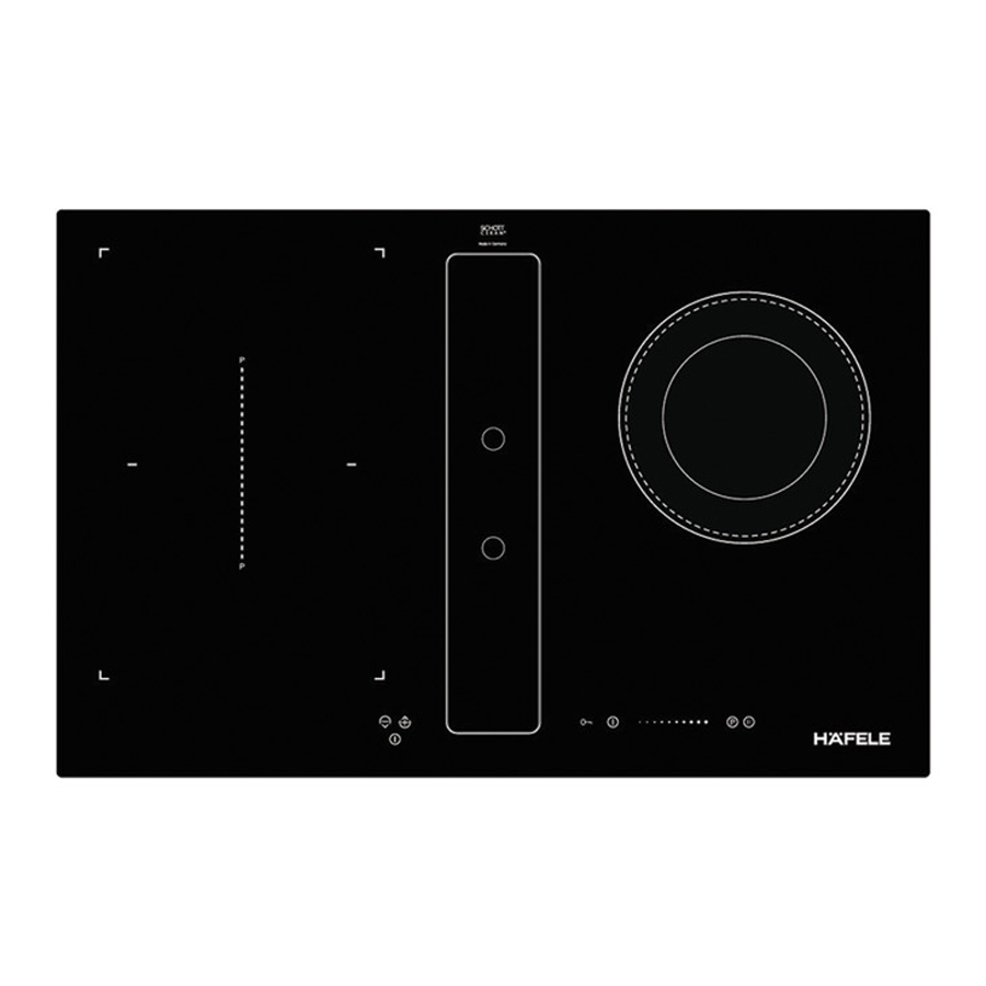Bếp điện từ kết hợp hút mùi Hafele HC-IHH80A 539.66.698