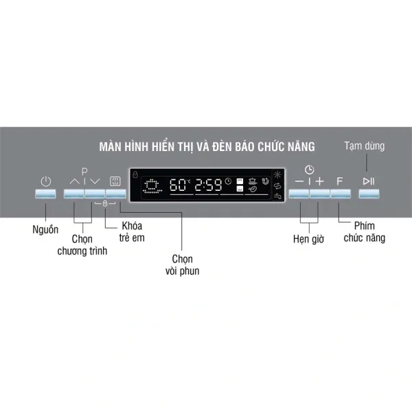 Máy rửa bát Kocher KDEU 8835BL