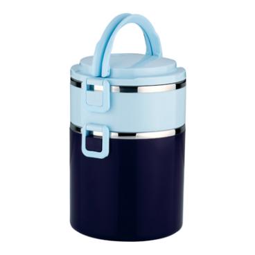Camen đựng cơm La gourmet® Millennium PAC2GO 2 ngăn 2.5L (tím/xanh)