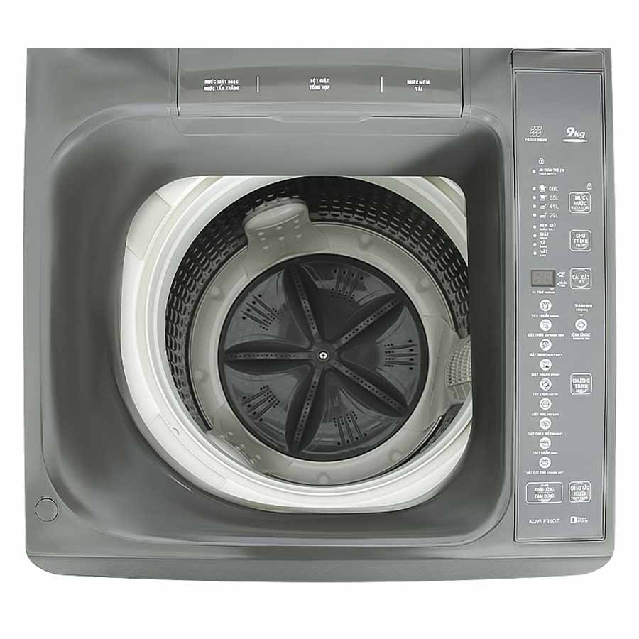 Máy giặt Aqua cửa trên 9 Kg AQW-F91GT S