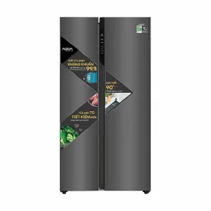Tủ lạnh Aqua Inverter 541 lít Side By Side AQR-S541XA(BL)