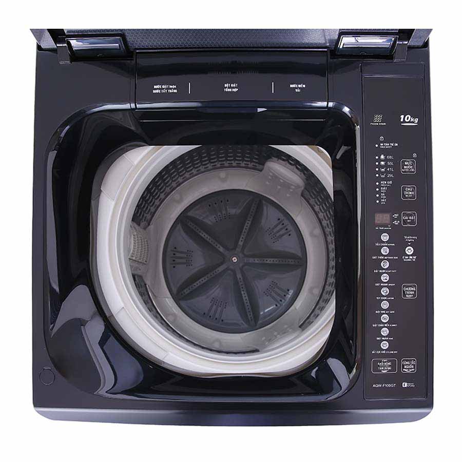 Máy giặt Aqua cửa trên 10 Kg AQW-F100GT.BK