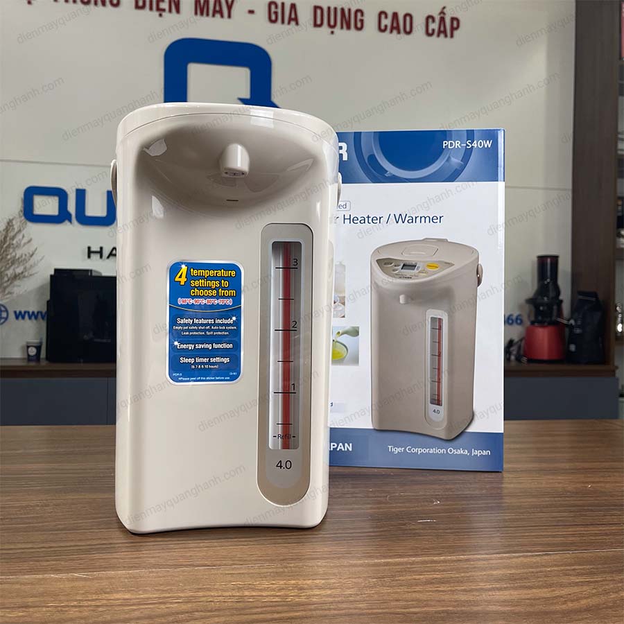 Ảnh thực tế Bình thủy điện Tiger PDR-S40W 4 lít