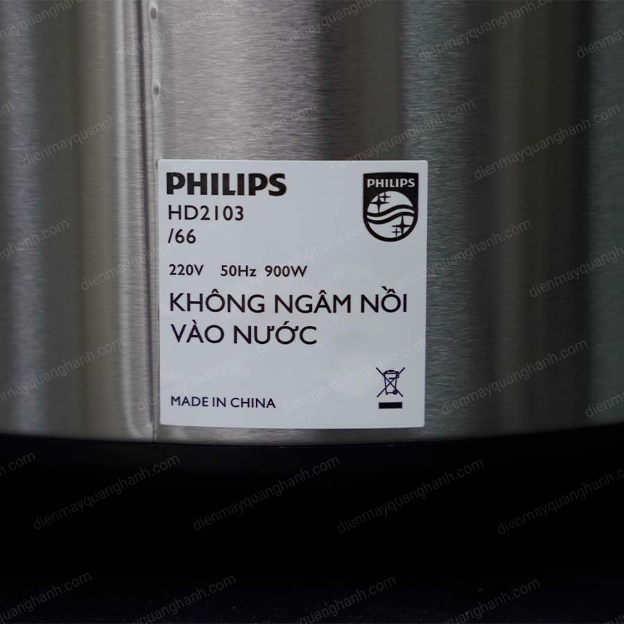 Ảnh thực tế Nồi áp suất Philips HD2103 dung tích 5 lít Chính Hãng