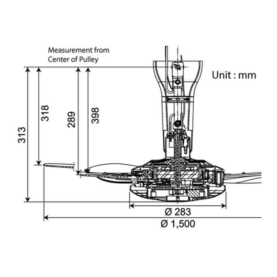 Quạt trần KDK Z60WS 5 cánh